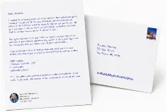 Golden Letters & Notecards example component 2