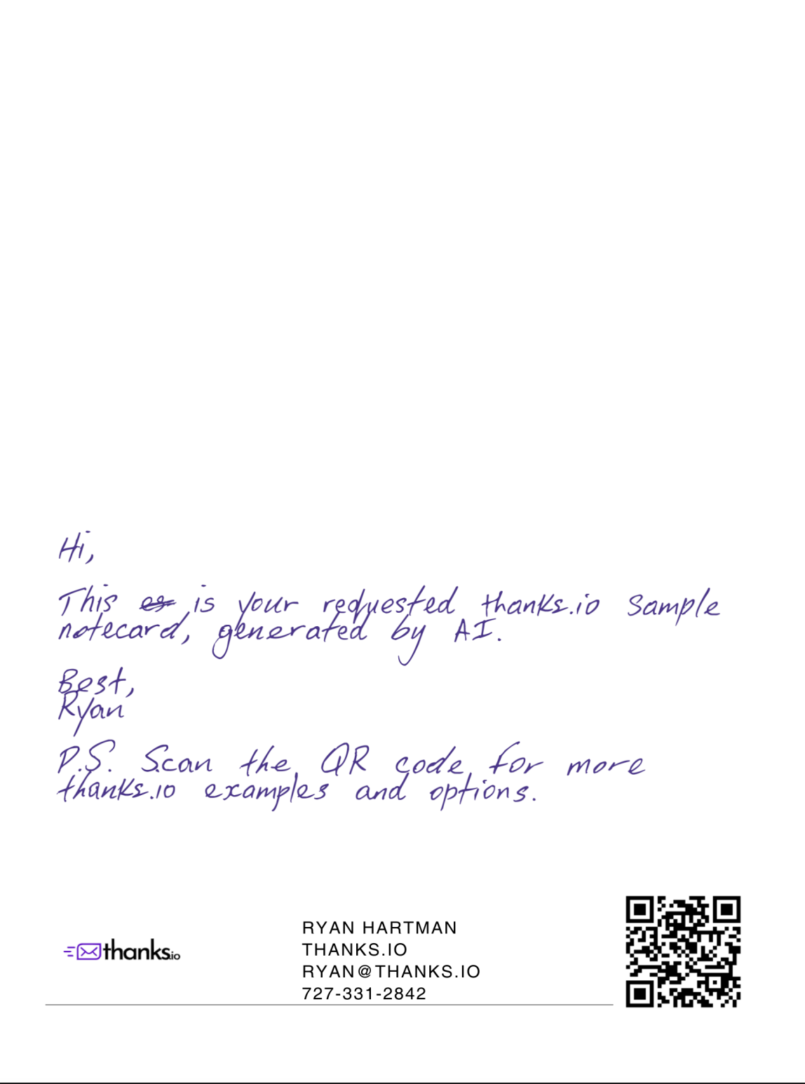 Notecard preview